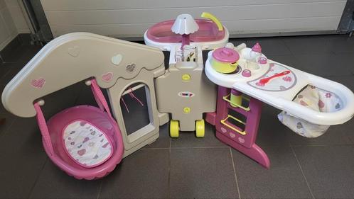 Smoby Baby Nurse en poppenwagen, Kinderen en Baby's, Speelgoed | Poppen, Zo goed als nieuw, Ophalen