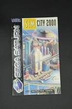 Sim City 2000 handleiding - Sega Saturn, Games en Spelcomputers, Gebruikt, Ophalen of Verzenden