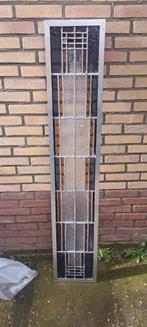 Glas en lood raamwerk en glas en lood hanglamp, Ophalen, Gebruikt