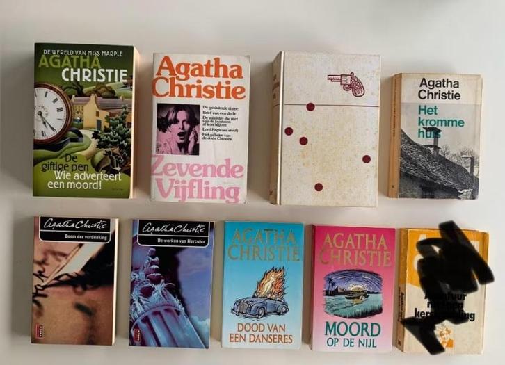 8 x Agatha Christie, Boeken, Detectives, Gelezen, Ophalen of Verzenden