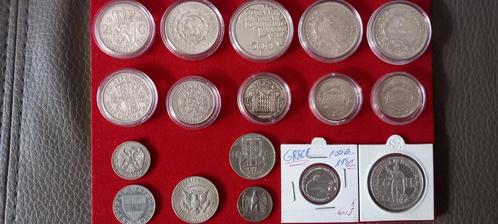 Lot de pièces en argent (tout pays), Postzegels en Munten, Munten | Europa | Niet-Euromunten, Losse munt, Overige landen, Zilver
