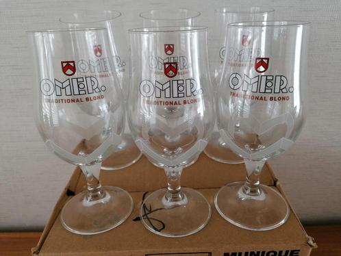 6 splinternieuwe Omer glazen 25cl, Collections, Verres & Petits Verres, Neuf, Verre à bière, Enlèvement ou Envoi