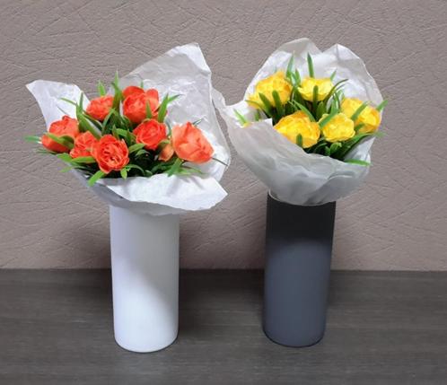 Lot / partij mini vaasjes ( NIEUW ), Huis en Inrichting, Woonaccessoires | Vazen, Nieuw, Wit, Ophalen of Verzenden