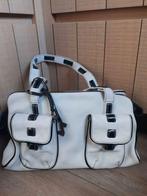 handtas Nathan zwart/wit (zo goed als nieuw), Ophalen of Verzenden, Zo goed als nieuw, Wit, Handtas