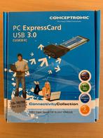 Conceptronic PC Express Card 2-port USB 3.0 (CUSB3EXC), Informatique & Logiciels, Lecteurs de carte mémoire, Comme neuf, Conceptronic