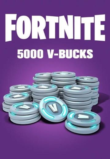 5000 Vbucks €27 (-25%) korting