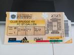 Ticket EC Club Brugge vs St Gallen 26/10/00, Utilisé, Enlèvement ou Envoi