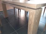 Massief eiken eettafel, Huis en Inrichting, Tafels | Eettafels, Ophalen, 150 tot 200 cm, Zo goed als nieuw, Vijf personen of meer