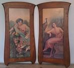 Grands cadres panneaux Art Nouveau femmes 1900, Enlèvement