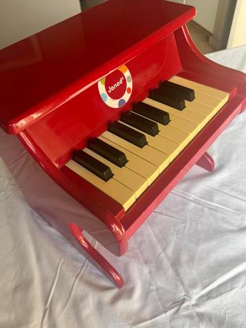 Janod Confetti - Houten Piano - Rood - Kids beschikbaar voor biedingen