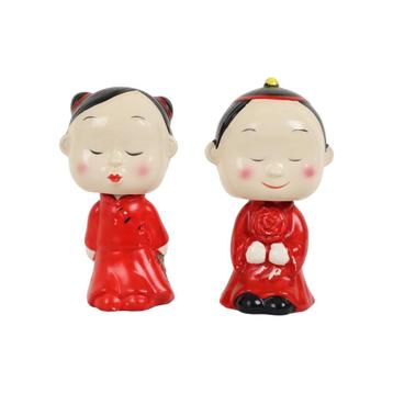 Chinese Popjes Vintage Speelgoed Bobblehead Dolls Porselein