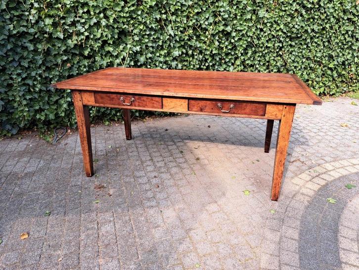 Klassieke eettafel, Huis en Inrichting, Tafels | Eettafels, Gebruikt, 50 tot 100 cm, 100 tot 150 cm, Vijf personen of meer, Rechthoekig
