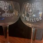 SINT-SIXTUS ABDIJ WESTVLETEREN -  2 glazen, Verzamelen, Glas en Drinkglazen, Ophalen of Verzenden, Zo goed als nieuw