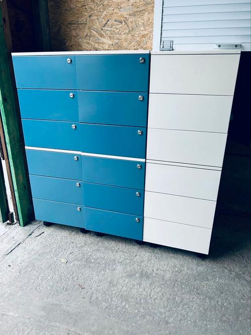 Metalen opbergboxkast met 6 laden, Huis en Inrichting, Woonaccessoires | Dienbladen, Hout, Rechthoekig