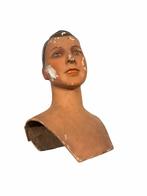Tête de mannequin ancienne en papier mâché (1920/1930), Enlèvement ou Envoi