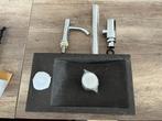 Granieten lavabo voor badkamer/toilet NIEUW!, Ophalen, Chroom, Toilet