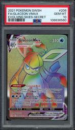 Glaceon VMAX PSA 10 - 208/203 - Evolving Skies 2021, Hobby en Vrije tijd, Verzamelkaartspellen | Pokémon, Ophalen of Verzenden