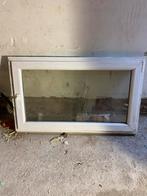 Wit pvc kantelraam 1280mm x 800mm, Kunststof, Gebruikt, Raamkozijn, Inclusief glas