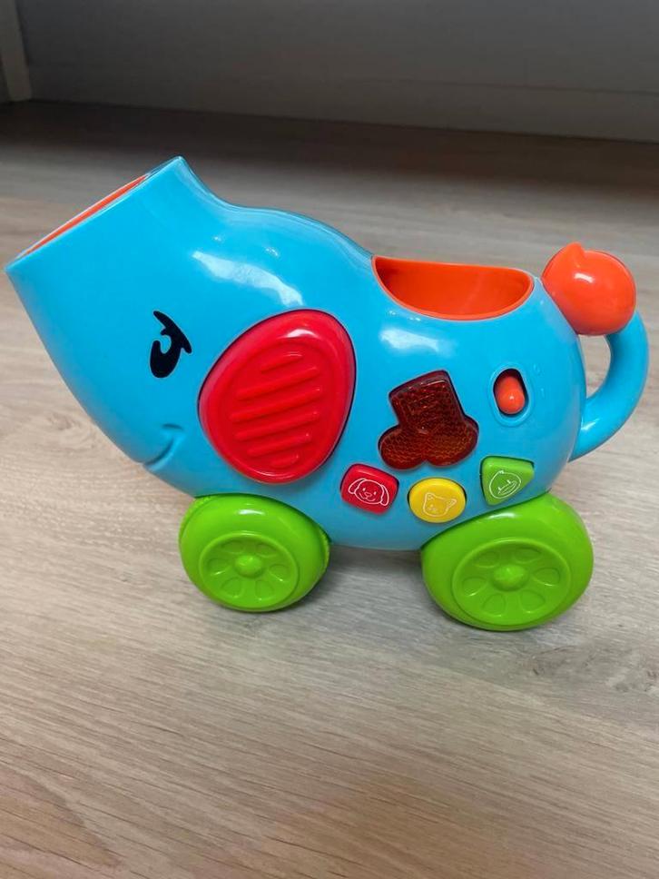 Pop & Ride olifant - educatief speelgoed, Kinderen en Baby's, Speelgoed | Educatief en Creatief, Zo goed als nieuw, Met licht