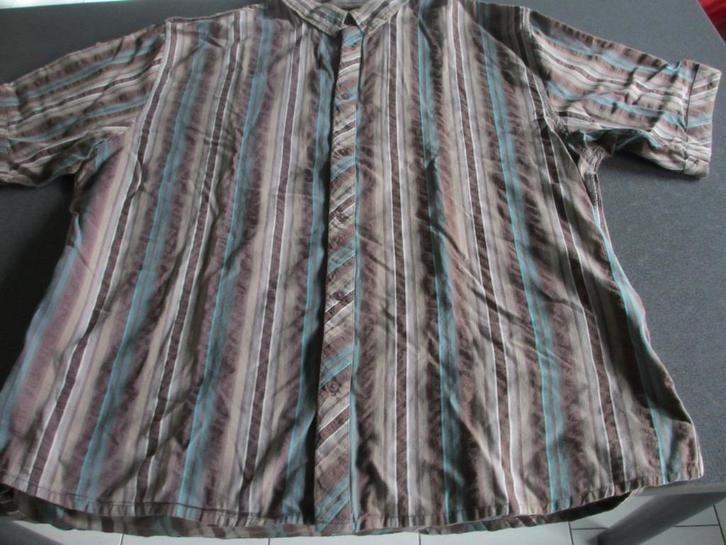 bruin gestreept herenhemd, Vêtements | Hommes, Chemises, Comme neuf, Brun, Enlèvement