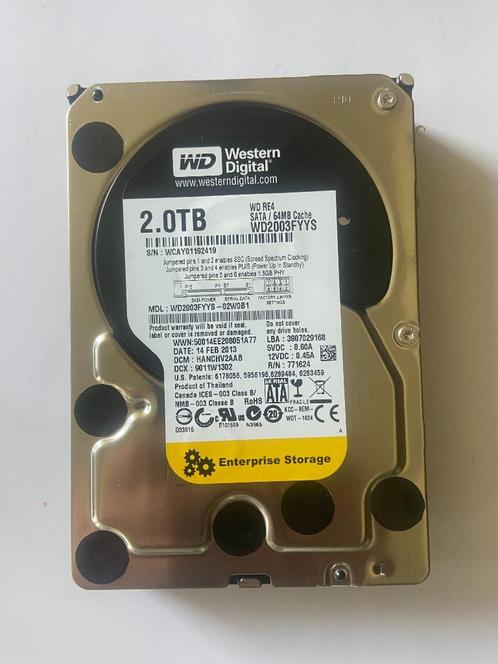 WD Black Enterprise 2tb - WD2003FYYS (meerdere), Computers en Software, Harde schijven, Zo goed als nieuw, HDD, SATA, Ophalen of Verzenden
