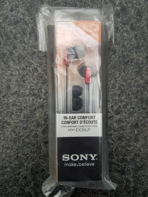 Sony MDR-EX35LP (Rood) in-ears - NIEUW, Telecommunicatie, Mobiele telefoons | Oordopjes, Nieuw, In gehoorgang (in-ear), Ophalen of Verzenden