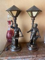Bronzen lampen ambachten, Antiquités & Art, Bronze, Enlèvement ou Envoi