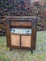 Oude radio met lamp versterker, Antiek en Kunst, Ophalen