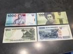 Indonésie : lot de 4 billets différents, Timbres & Monnaies, Enlèvement ou Envoi, Billets de banque