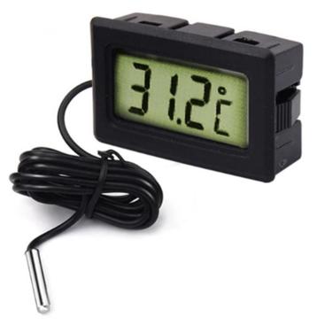 Digitale Aquarium Water Temperatuurmeter Thermometer - Zwart beschikbaar voor biedingen