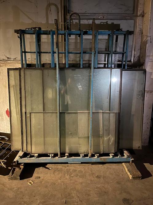 Glazen ezel - glazen met dubbele beglazing - lot - Ottignies, Doe-het-zelf en Bouw, Glas en Ramen, Gebruikt, Dubbelglas, Ophalen
