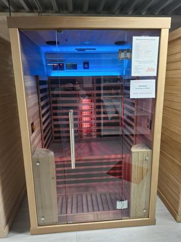 Toonzaalmodel infraroodcabine Infralux Vista 2 Rode Ceder, Enlèvement, Neuf, Infrarouge, Sauna complet