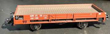 2818. DB H0 Märklin platte wagen.	 beschikbaar voor biedingen
