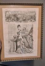** Estampe de costume La Mode Illustrée 1876 **, Enlèvement