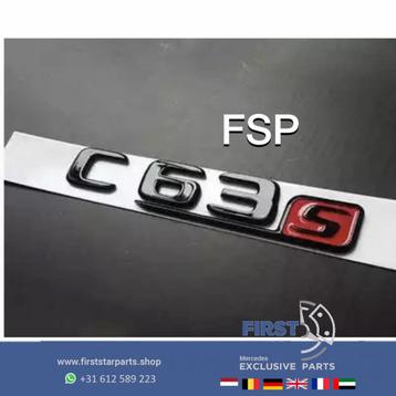 W205 C205 C63 S LOGO ZWART C63S AMG EMBLEEM Mercedes C Klass beschikbaar voor biedingen