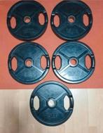 165kg Rubberen Olympische Grip Halterschijven + Bumper Plate, Sport en Fitness, Ophalen, Gebruikt, Benen, Dumbbell