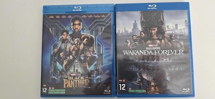 BR Marvel - Black Panther 1+2, Cd's en Dvd's, Blu-ray, Zo goed als nieuw, Avontuur, Ophalen of Verzenden