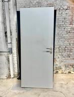Binnendeur met deurklink en slot, Comme neuf, 200 à 215 cm, Bois, 80 à 100 cm