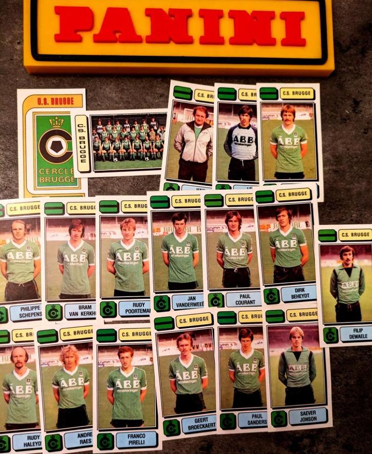 PANINI FOOTBALL 83 CERCLE BRUGGE 18 STICKERS 1983, Hobby en Vrije tijd, Stickers en Plaatjes, Nieuw, Verzenden