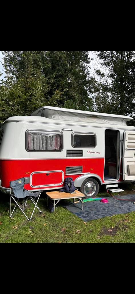 Eriba Touring 530 Rockabilly 2021, nog met garantie, Caravans en Kamperen, Caravans, Particulier, tot en met 3, 750 - 1000 kg