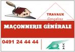 maçon  avec rigueur et constance  dispo  Au  0491 24 44 44