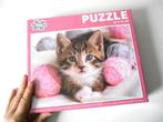 Puzzel kitten tussen breiwol - 1000 stuks, Ophalen of Verzenden, 500 t/m 1500 stukjes, Nieuw, Legpuzzel
