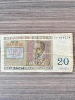 Bankbiljet van 20 Belgische frank, Postzegels en Munten, Ophalen of Verzenden, Bankbiljetten