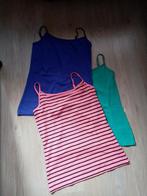 3x nieuw topje roze / zwart gestreept , paars + groen , M, Vêtements | Femmes, T-shirts, Taille 38/40 (M), Sans manches, Rose
