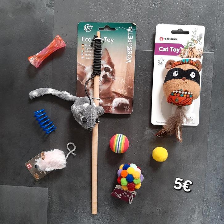 Kattenspeelgoed set nr 2, Dieren en Toebehoren, Kattenspeelgoed, Nieuw, Ophalen of Verzenden