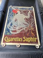 Affiche Authentique cigarettes SAPHIR signe Stephano 120cm/8, Collections, Enlèvement ou Envoi