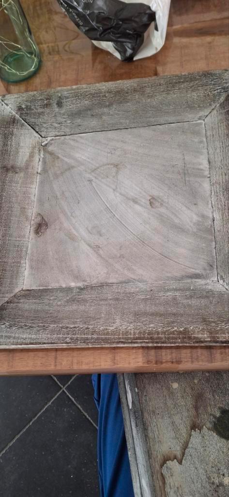 2 grote decoratie sets., Huis en Inrichting, Woonaccessoires | Dienbladen, Zo goed als nieuw, Hout, Vierkant, Ophalen of Verzenden