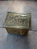 Houten kistje met koper bekleed, Ophalen, Minder dan 50 cm, Gebruikt, 50 tot 100 cm