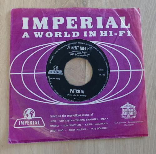 7"  Patricia – Als Dat Zou Kunne / Je Bent Niet Hip, Cd's en Dvd's, Vinyl Singles, Gebruikt, Single, Pop, 7 inch, Ophalen of Verzenden
