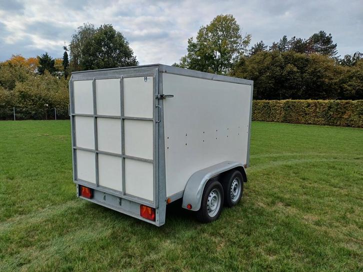 Gesloten aanhangwagen met oprijklep, Auto diversen, Aanhangers en Bagagewagens, Zo goed als nieuw, Ophalen
